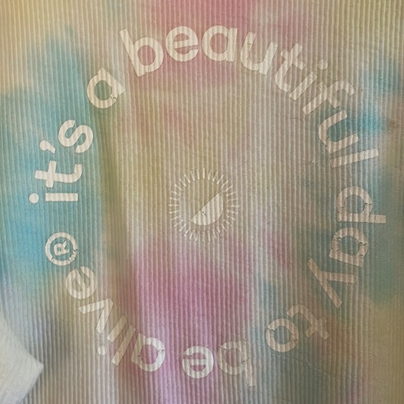 Whitney Simmons It’s A Beautiful Day To Be Alive Tie Die Corded Sweatshirt - Picture 2 of 7